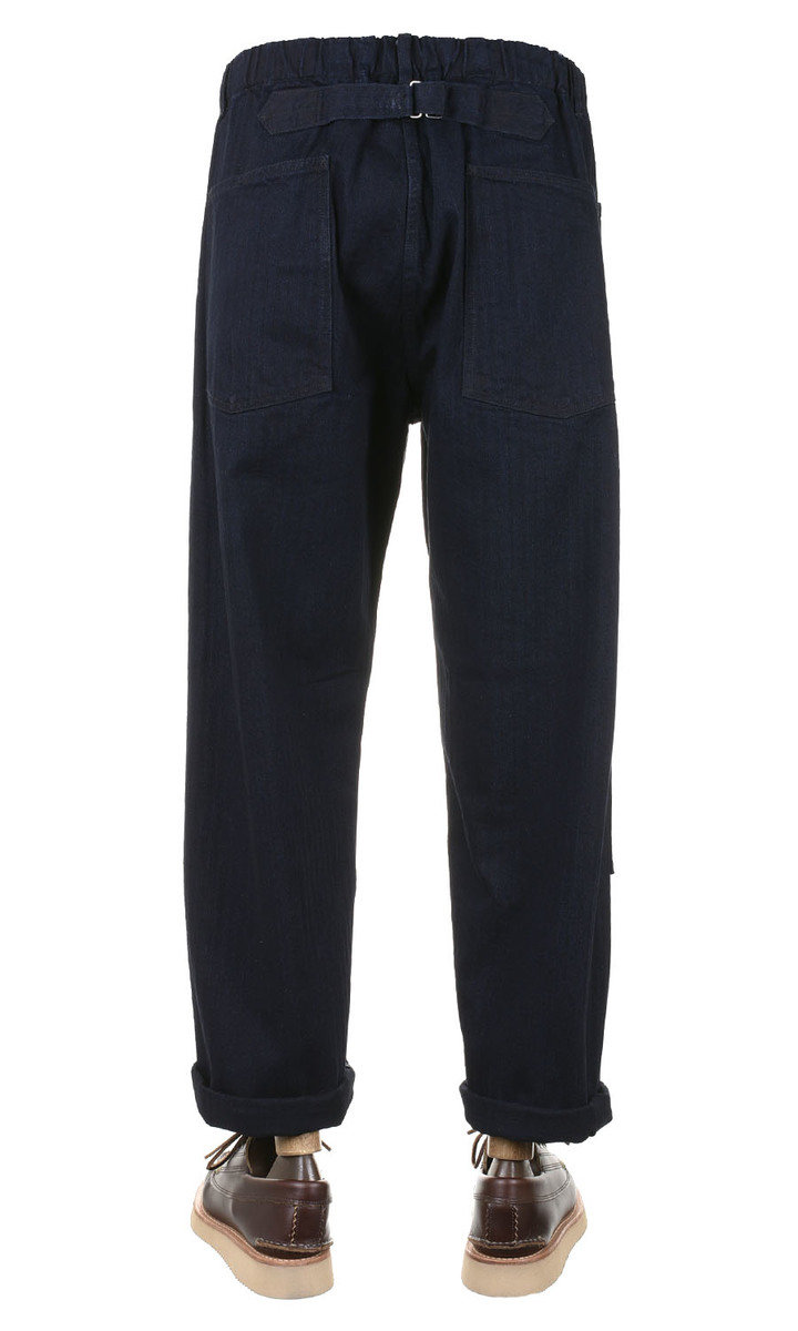 Post Overalls E-Z DND Pants Herringbone Denim - Double Indigo | Kafka ...