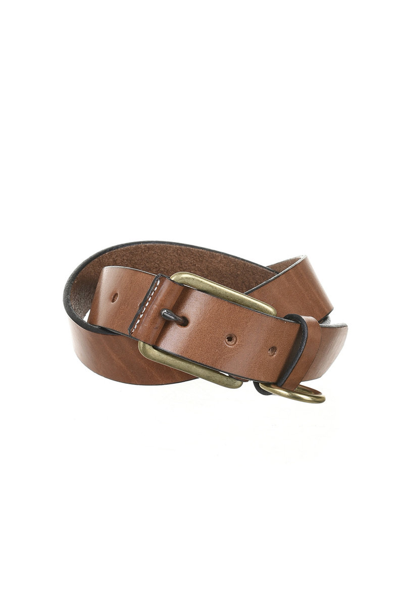 Stitched D-Ring Belt - FO G Brown — YUKETEN