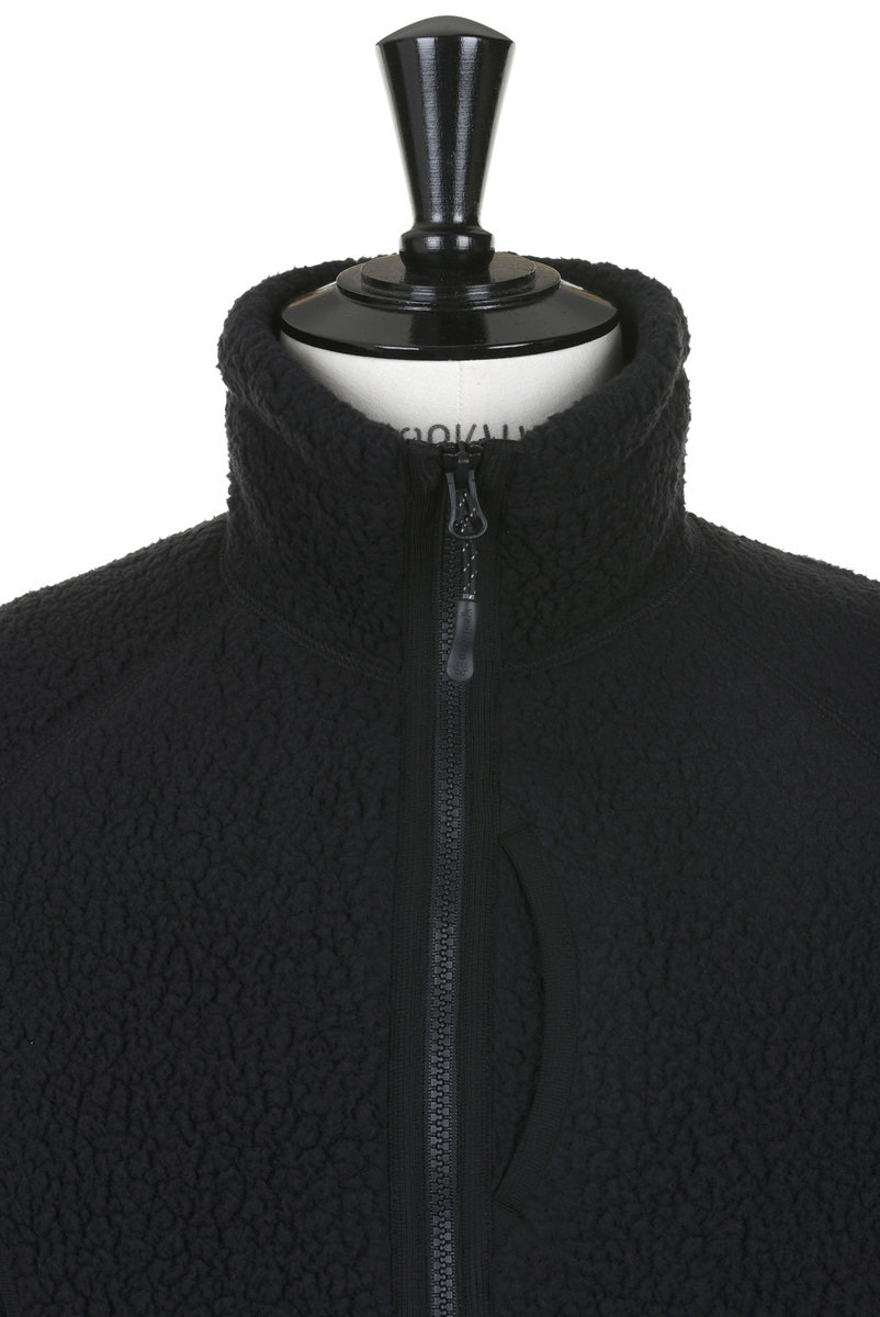 Snow Peak Thermal Boa Fleece Jacket - Black | Kafka Mercantile