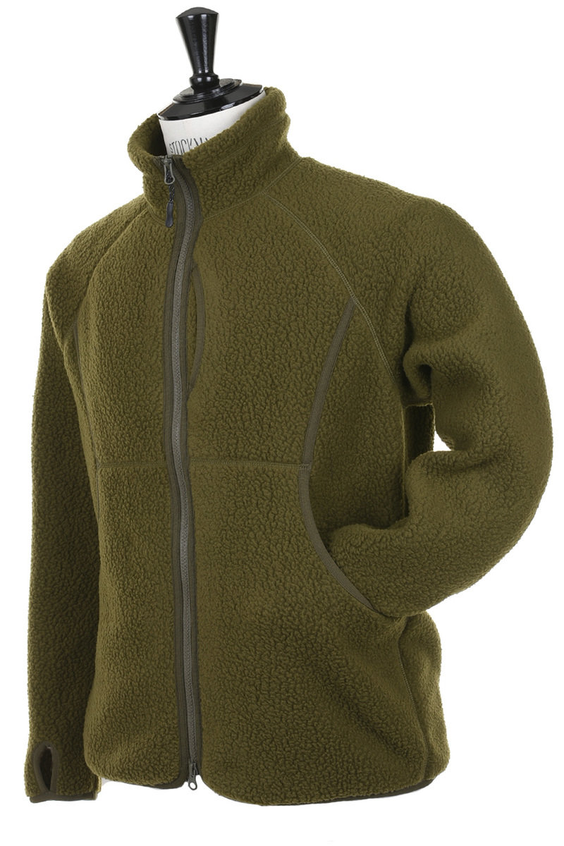 Snow Peak Thermal Boa Fleece Jacket - Olive | Kafka Mercantile