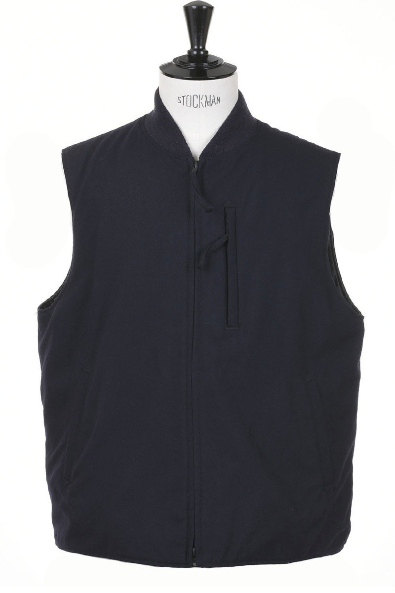 Mercantile KL Vest Serge Wool - Navy at Kafka Mercantile