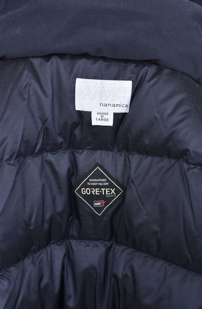 Nanamica Gore-Tex Long Down Coat - Navy | Kafka Mercantile