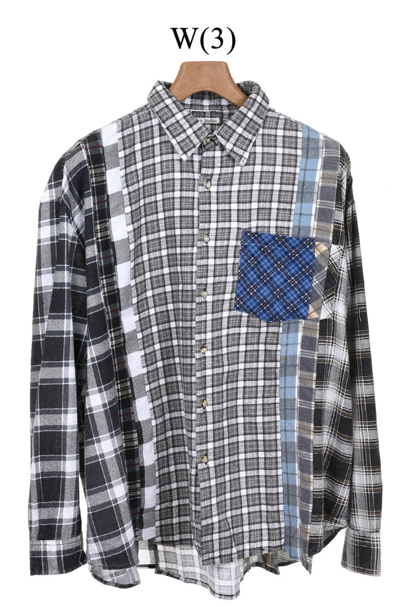 Rebuild by Needles 7 Cuts Wide Flannel Shirt - Assorted at Kafka Mercantile