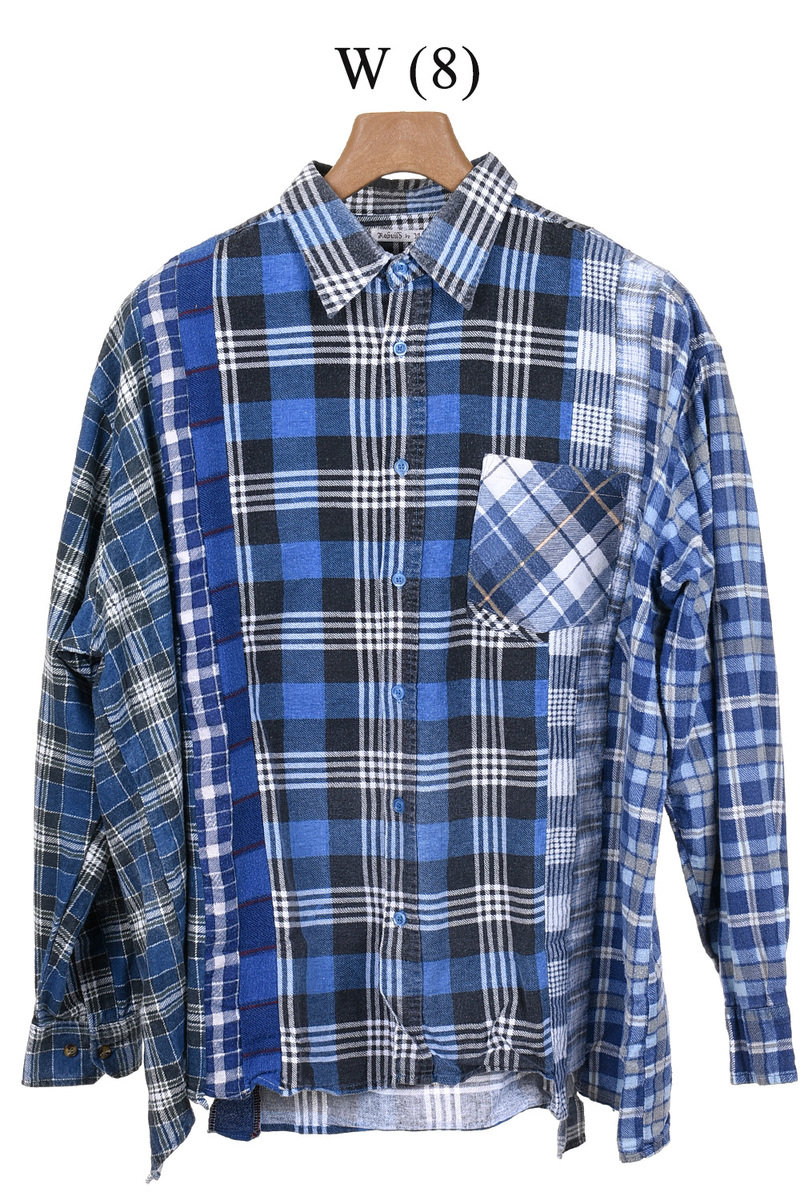 Needles Rebuild by Needles 7 Cuts Wide Flannel Shirt - Assorted ...