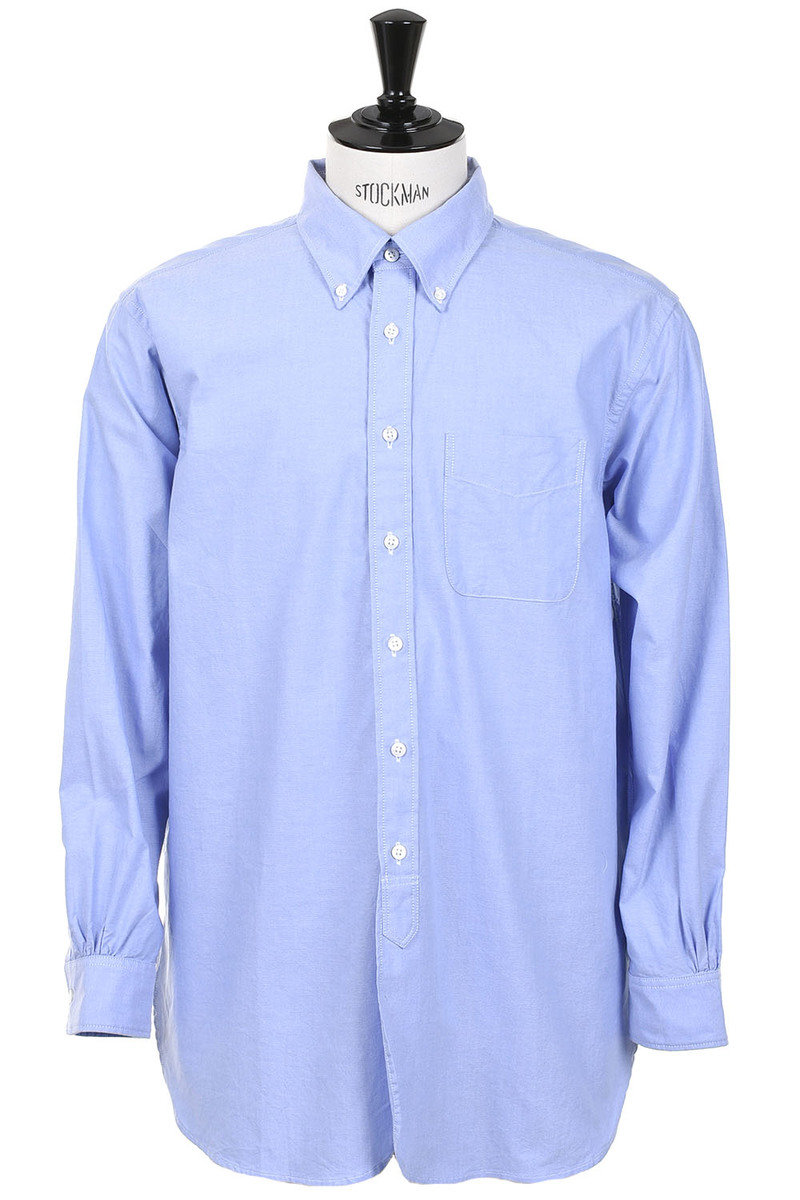 19th Century BD Shirt Cotton Oxford - Blue at Kafka Mercantile