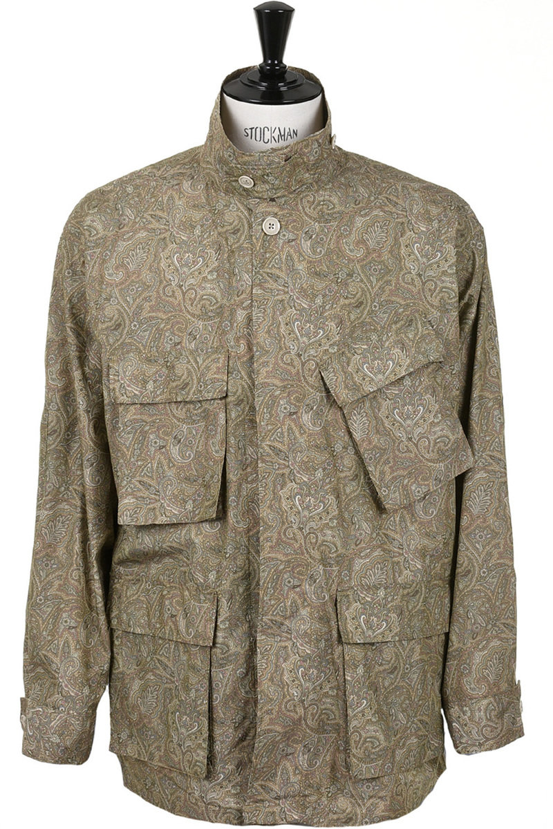 BDU Jacket NyCo Paisley - Tan at Kafka Mercantile