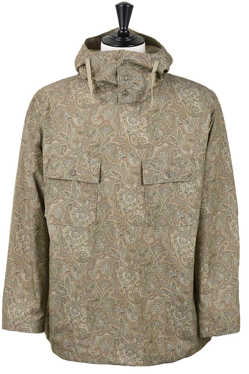 Cagoule Shirt NyCo Paisley Print - Tan at Kafka Mercantile