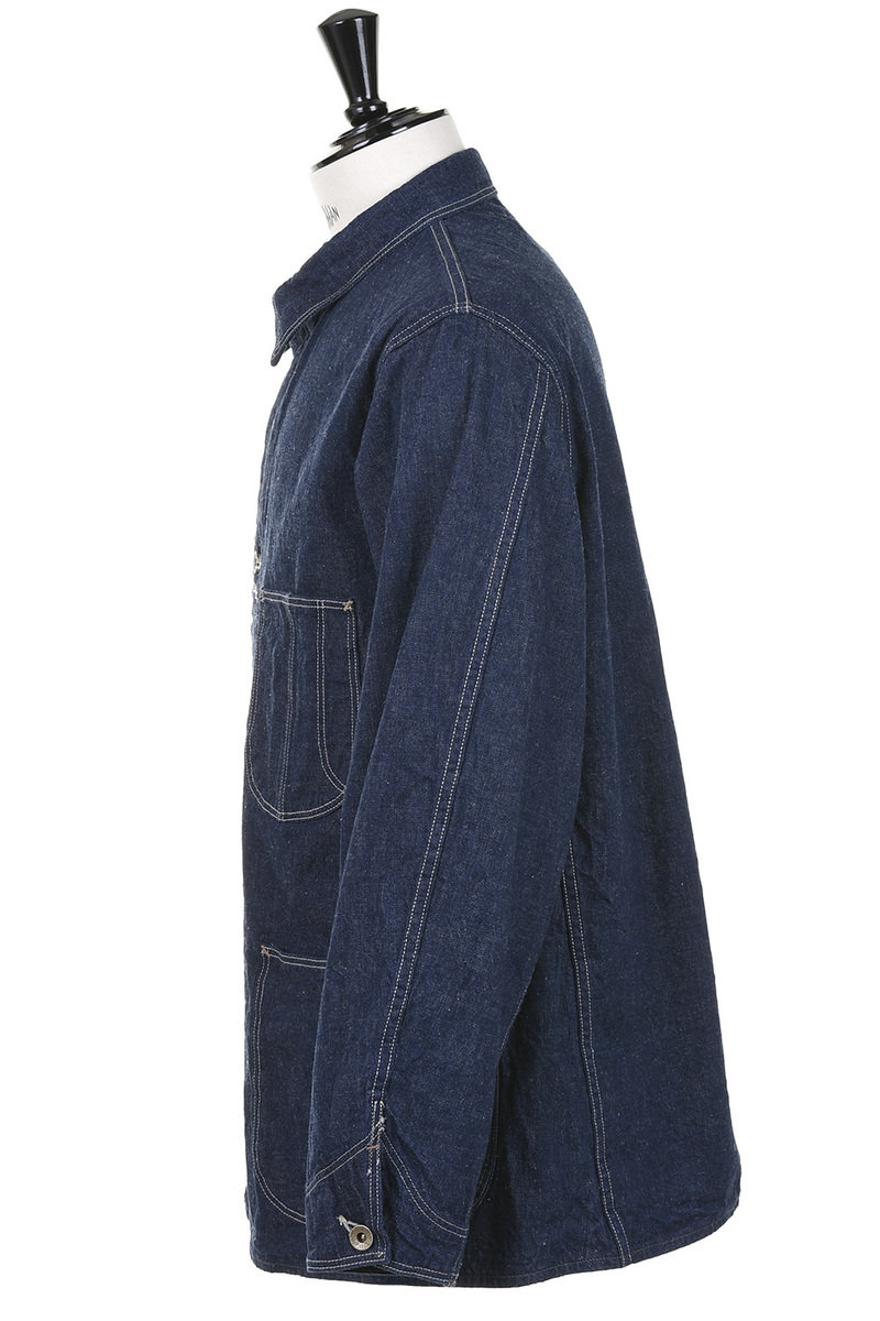 01-6150-81 1940's Coverall One Wash - Blue at Kafka Mercantile