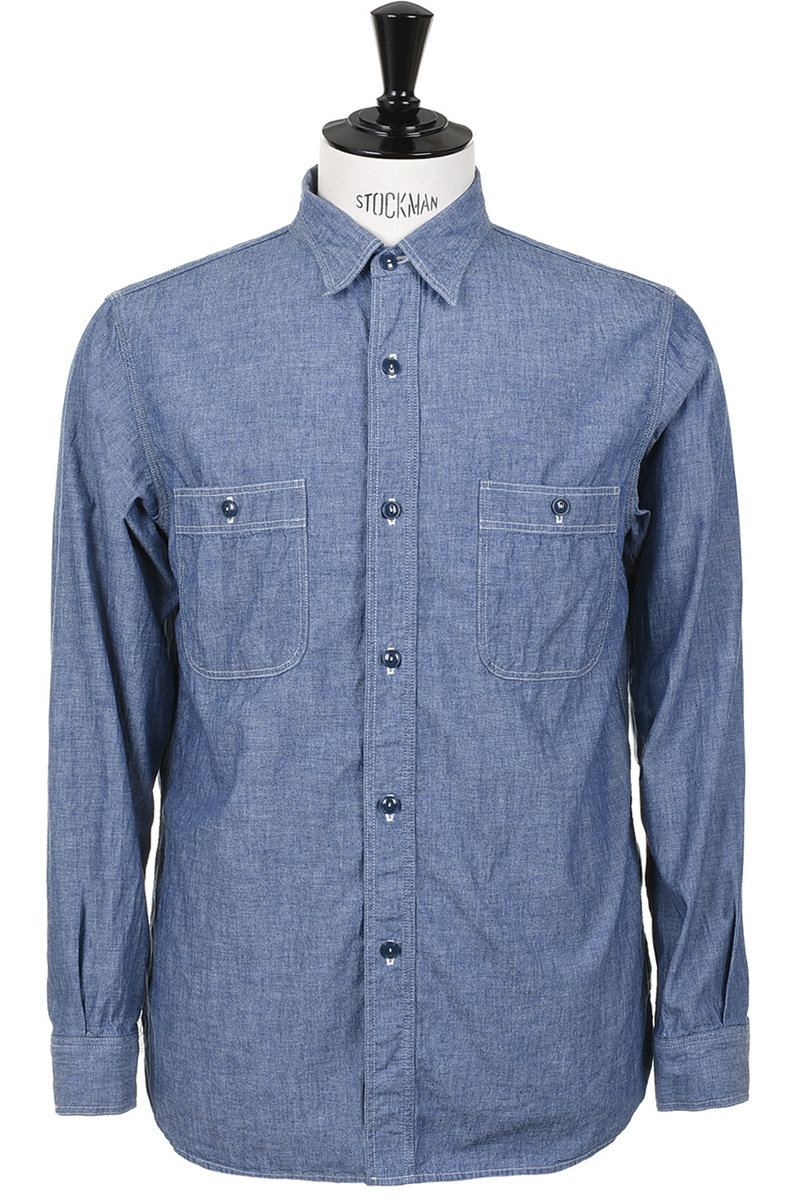 01-8070-84 Chambray Work Shirt - Blue at Kafka Mercantile