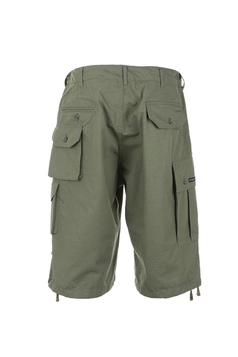 Engineered Garments x KM K Cargo Shorts Cotton Ripstop - Olive | Kafka ...