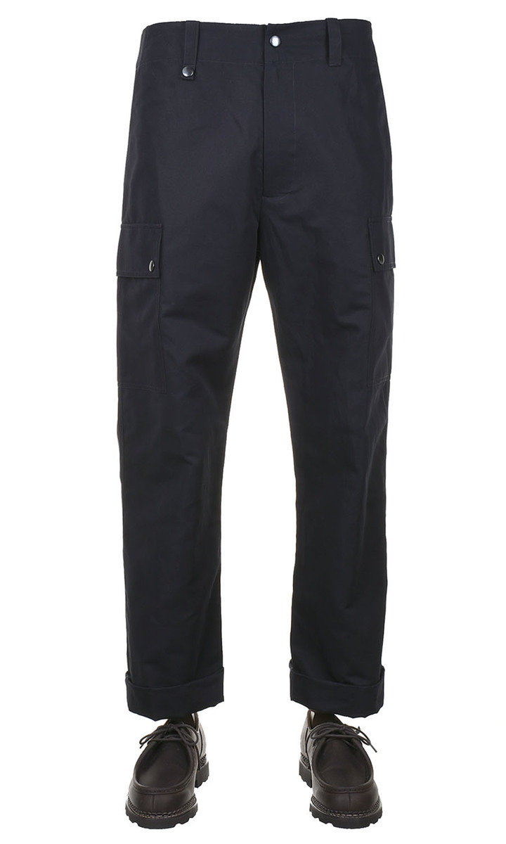 Arpenteur Deck Pants Cotton Linen Gabardine Midnight Kafka