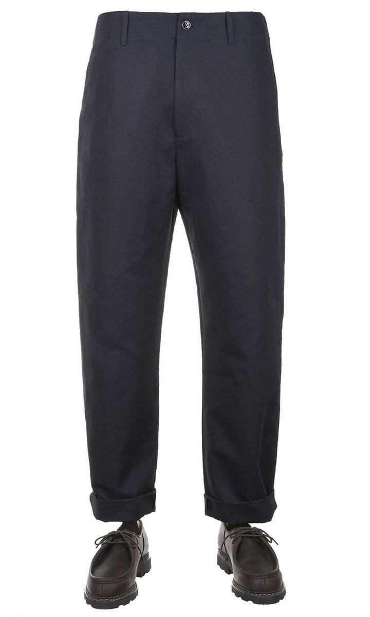 Arpenteur Fox Pants Cotton Linen Gabardine Midnight Kafka