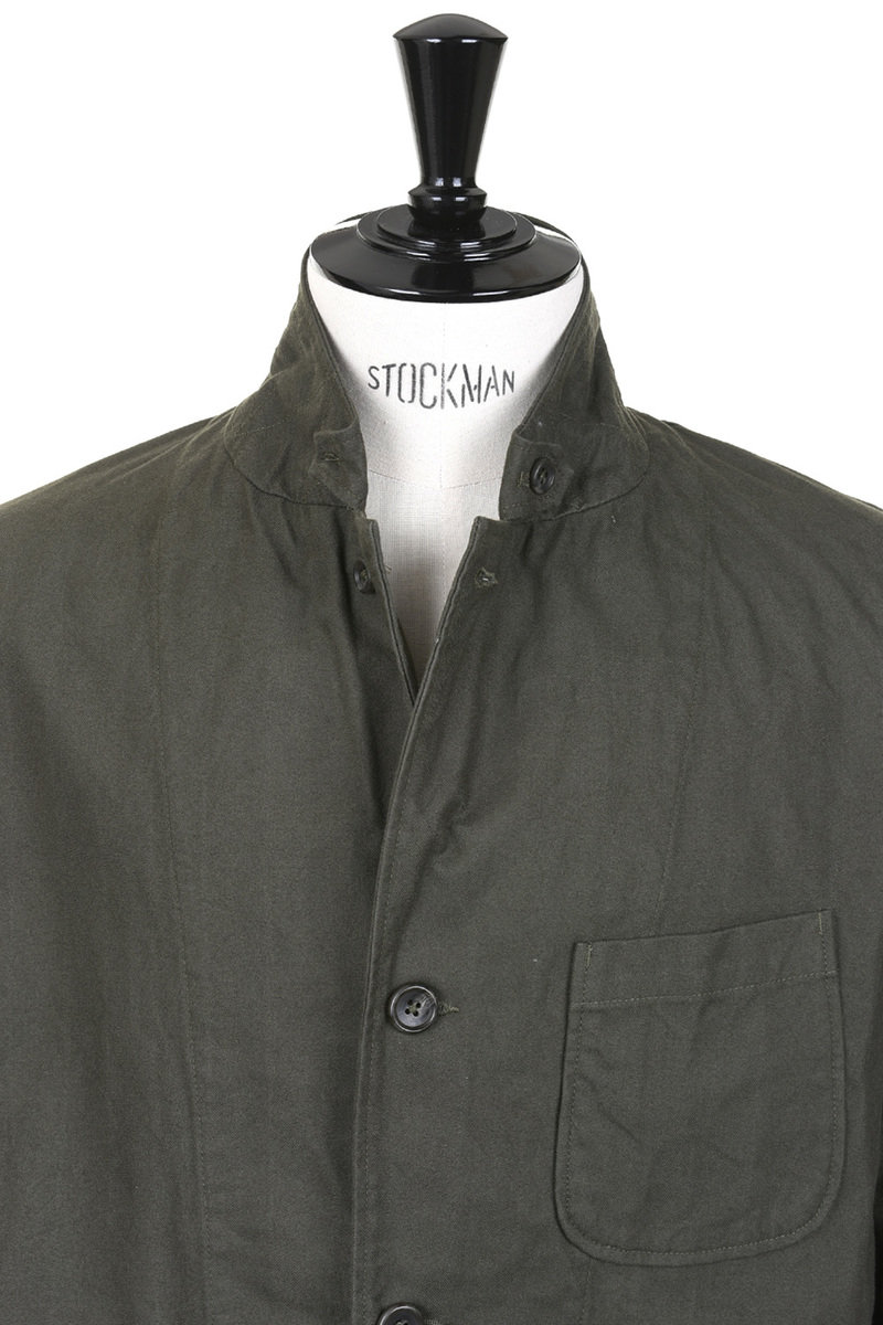 Engineered Garments Loiter Jacket Cotton Brushed HB - Olive | Kafka  Mercantile