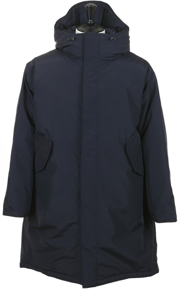 Nanamica GORE-TEX Long Down Coat - Navy | Available in USA | Kafka  Mercantile