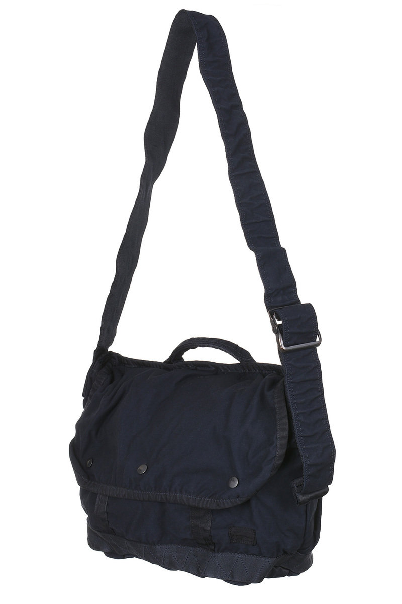 Porter - Yoshida & Co. 540-19707-50 Crag Messenger Bag Medium - Navy |  Available in USA | Kafka Mercantile