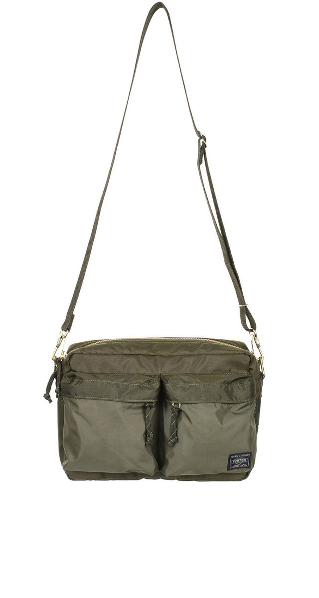 Olive green messenger bag on sale